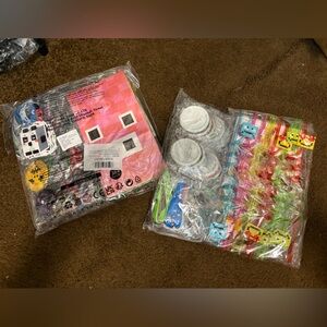 Minecraft Party Favor Kit with Toys and Accessories - set of 2 unopened!